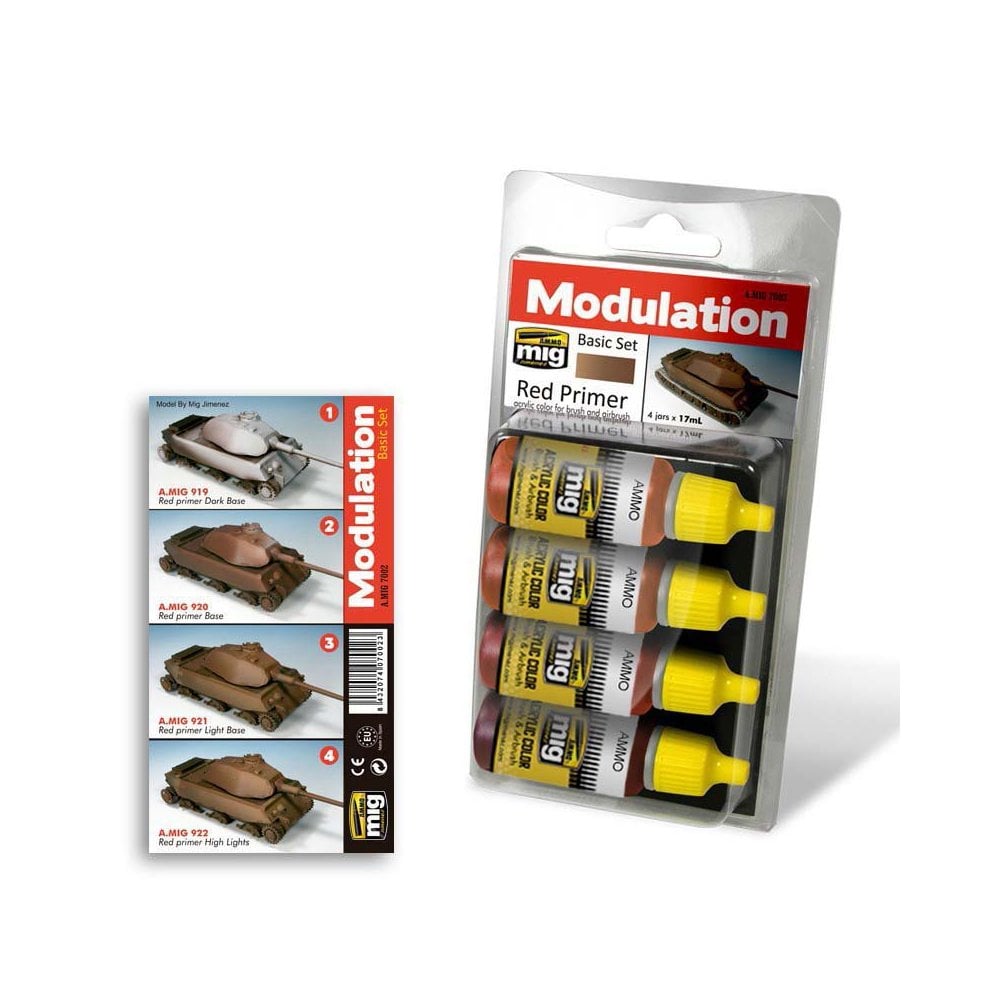 Red Primer Modulation Set Ammo A.MIG-7002 Red Primer Modulation Set Ammo A.MIG-7002