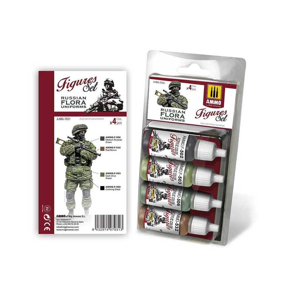 Russian Flora Uniforms Figures Set Ammo A.MIG-7031 Russian Flora Uniforms Figures Set Ammo A.MIG-7031