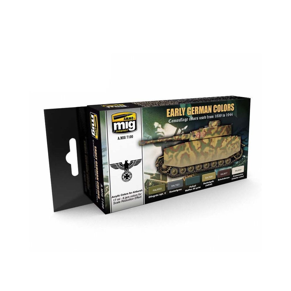 Early / Middle German Colours Set Ammo A.MIG-7100 Early / Middle German Colours Set Ammo A.MIG-7100