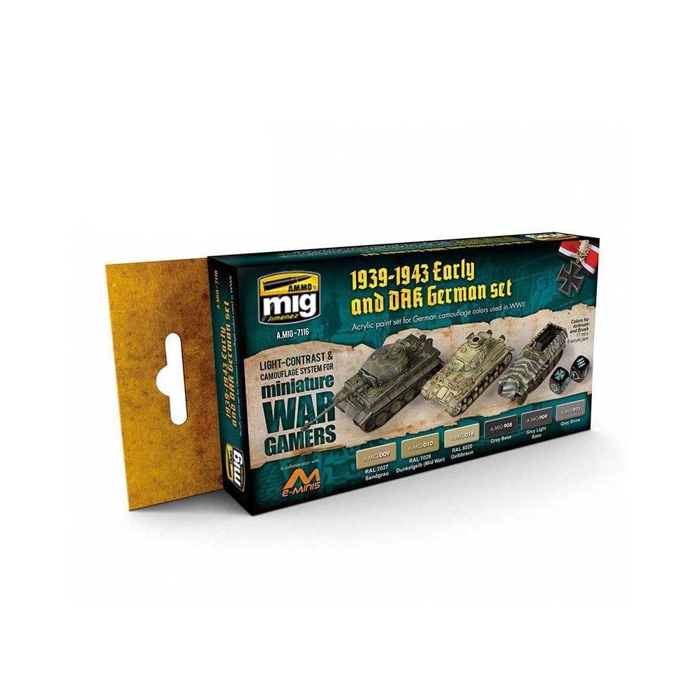 Wargame 1939-1943 Early And DAK German Set Ammo A.MIG-7116 Wargame 1939-1943 Early And DAK German Set Ammo A.MIG-7116