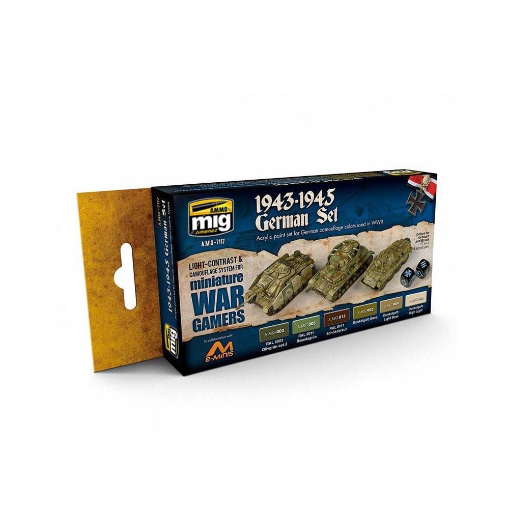 Wargame 1943-1945 German Set Ammo A.MIG-7117 Wargame 1943-1945 German Set Ammo A.MIG-7117