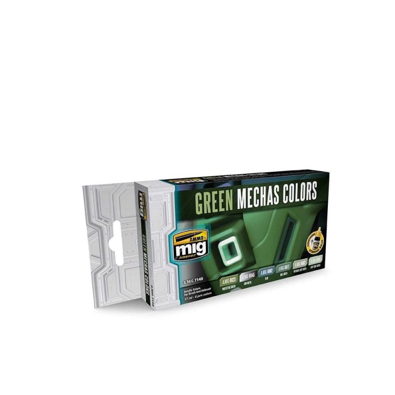 Green Mechas Colours Set Ammo A.MIG-7149