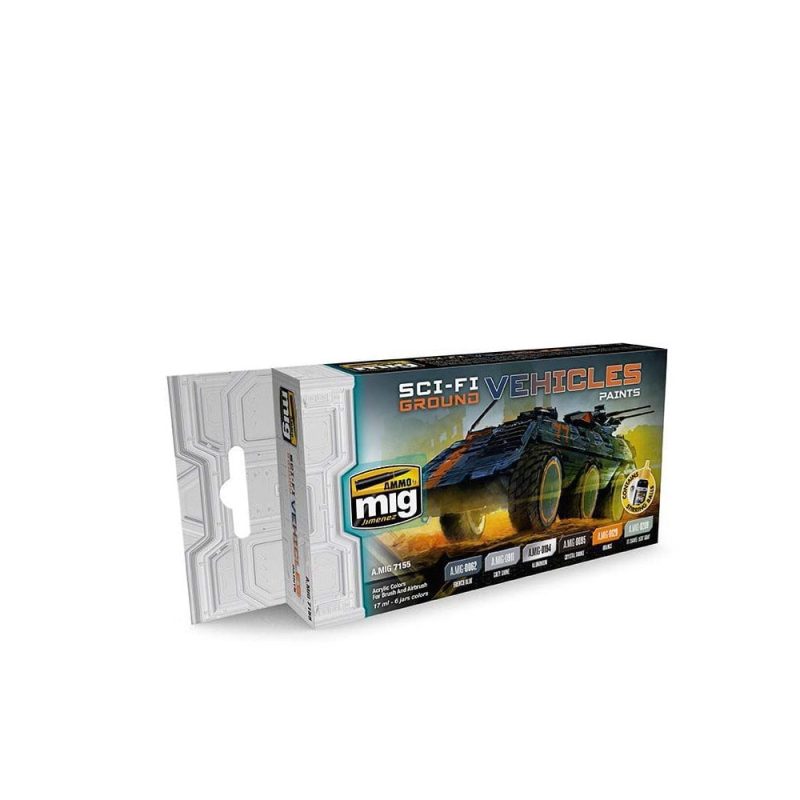 Sci-Fi Ground Vehicles Color Set Ammo A.MIG-7155