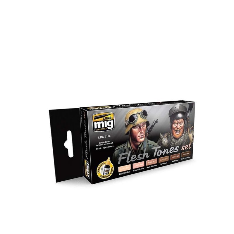 Flesh Tones Set Ammo A.MIG-7168