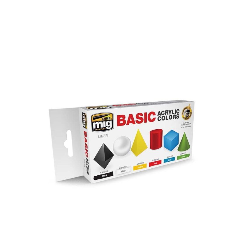 Basic Acrylic Colours Set Ammo A.MIG-7178