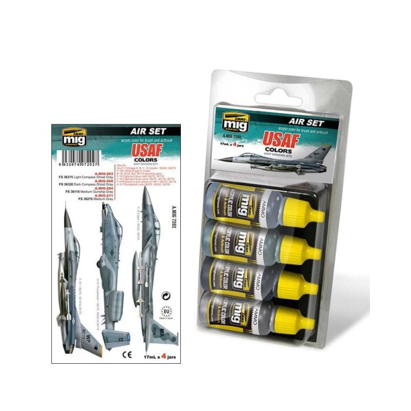 USAF Set 1 Grey Modern Jets Ammo A.MIG-7202