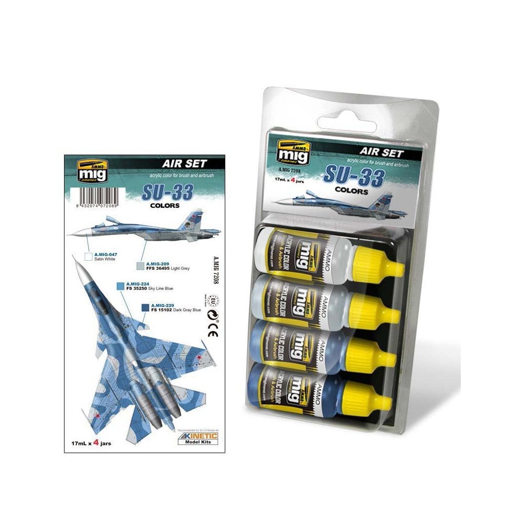SU-33 Russian Blue Flanker Scheme Set Ammo A.MIG-7208 SU-33 Russian Blue Flanker Scheme Set Ammo A.MIG-7208