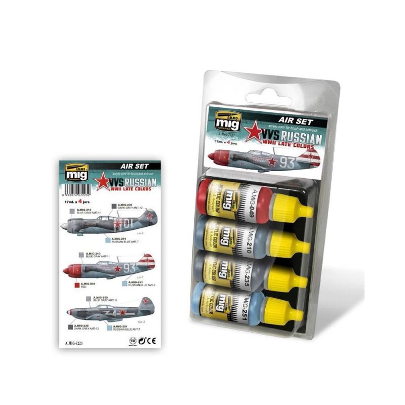 VVS WWII Russian Late Aircraft Set Ammo A.MIG-7223