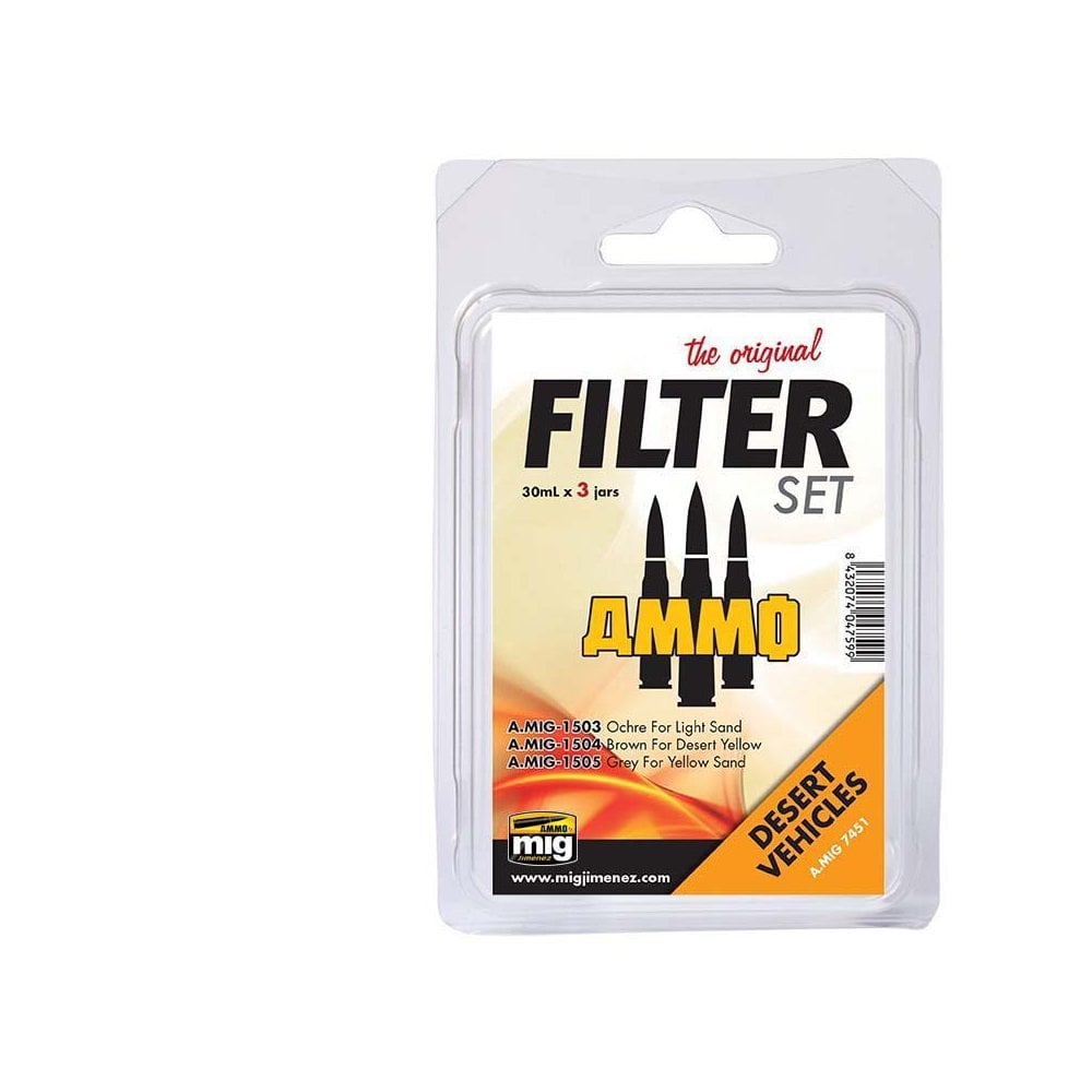 Filter Set For Desert Vehicles Ammo A.MIG-7451 Filter Set For Desert Vehicles Ammo A.MIG-7451