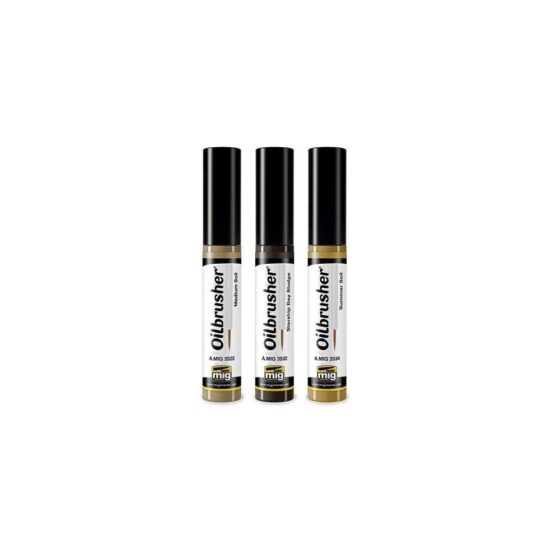 Oilbrusher Soil Colours Set Ammo A.MIG-7511 Oilbrusher Soil Colours Set Ammo A.MIG-7511