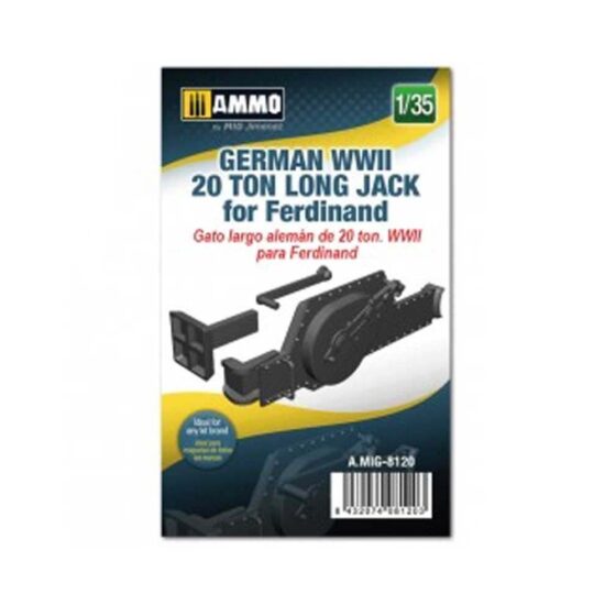 1/35 German WWII 20 ton Long Jack for Ferdinand Ammo A.MIG-8120 1/35 German WWII 20 ton Long Jack for Ferdinand Ammo A.MIG-8120