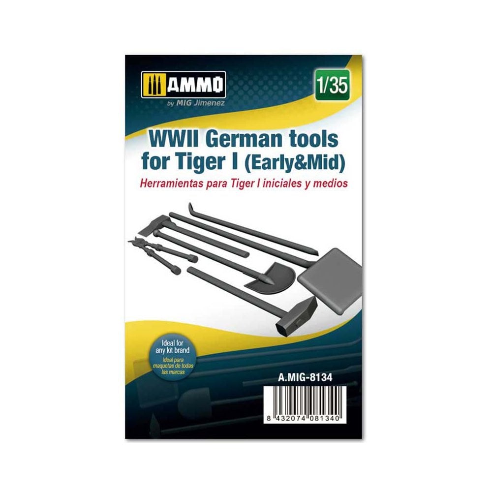 1/35 Herramientas Tiger Ammo A.MIG-8134 1/35 Herramientas Tiger Ammo A.MIG-8134