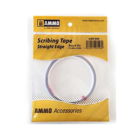 Scribing Tape - Straight Edge (5mm X 3m) Ammo A.MIG-8246 Scribing Tape - Straight Edge (5mm X 3m) Ammo A.MIG-8246