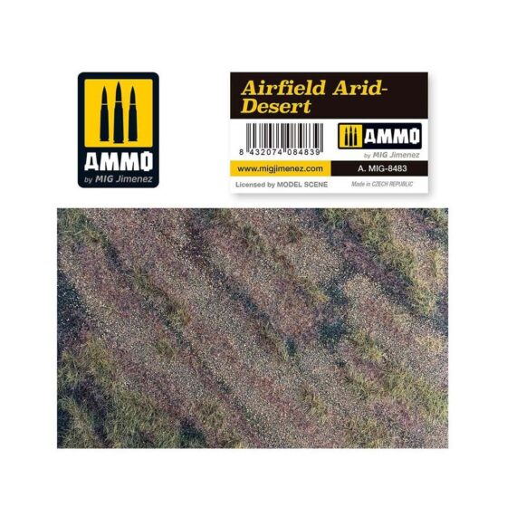 Airfield Arid Desert (245 mm x 245 mm) Ammo A.MIG-8483 Airfield Arid Desert (245 mm x 245 mm) Ammo A.MIG-8483