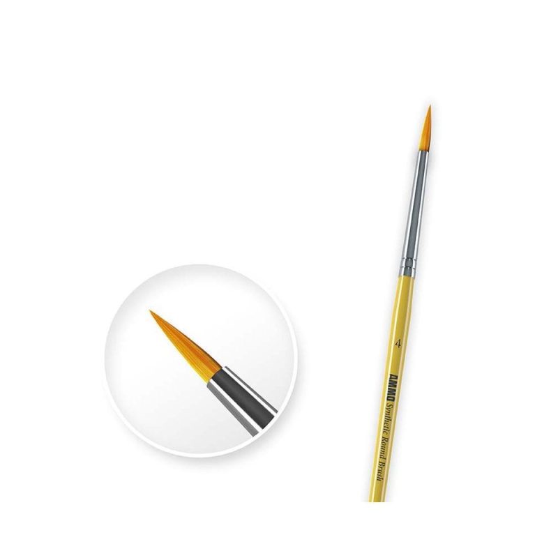 Size 4 Syntetic Round Brush Ammo A.MIG-8615