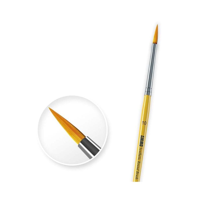 10 Syntetic Round Brush Ammo A.MIG-8617