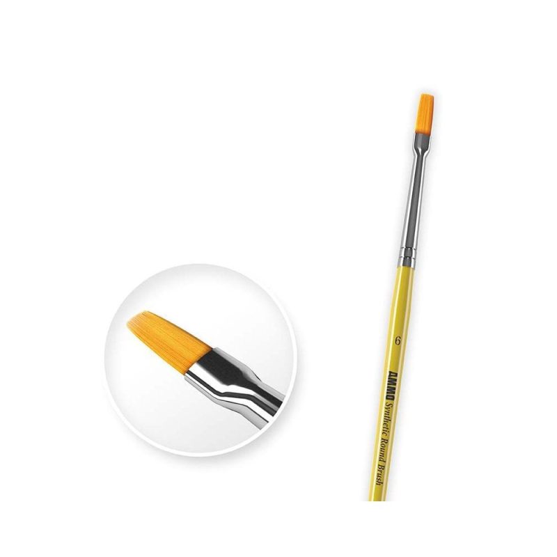 Size 6 Syntetic Flat Brush Ammo A.MIG-8621