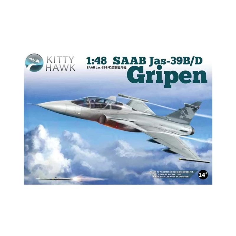 1/48 SAAB Jas-39B/D Gripen Kitty Hawk 80118 1/48 SAAB Jas-39B/D Gripen Kitty Hawk 80118