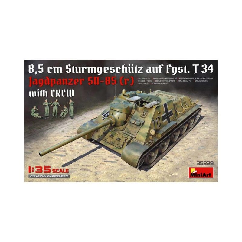 Miniart Jagdpanzer SU-85 ( r ) w/Crew (1/35) 35229