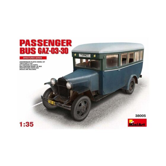 Miniart Passenger Bus GAZ-03-30 38005 (1/35) 38005 Miniart Passenger Bus GAZ-03-30 38005 (1/35) 38005