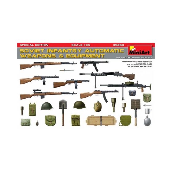 Miniart Soviet Infantry Weapons & Equipment (PE) (1/35) 35268 Miniart Soviet Infantry Weapons & Equipment (PE) (1/35) 35268