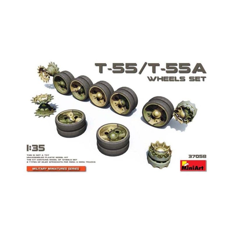 Miniart T-55/T-55A Wheels Set (1/35) 37058