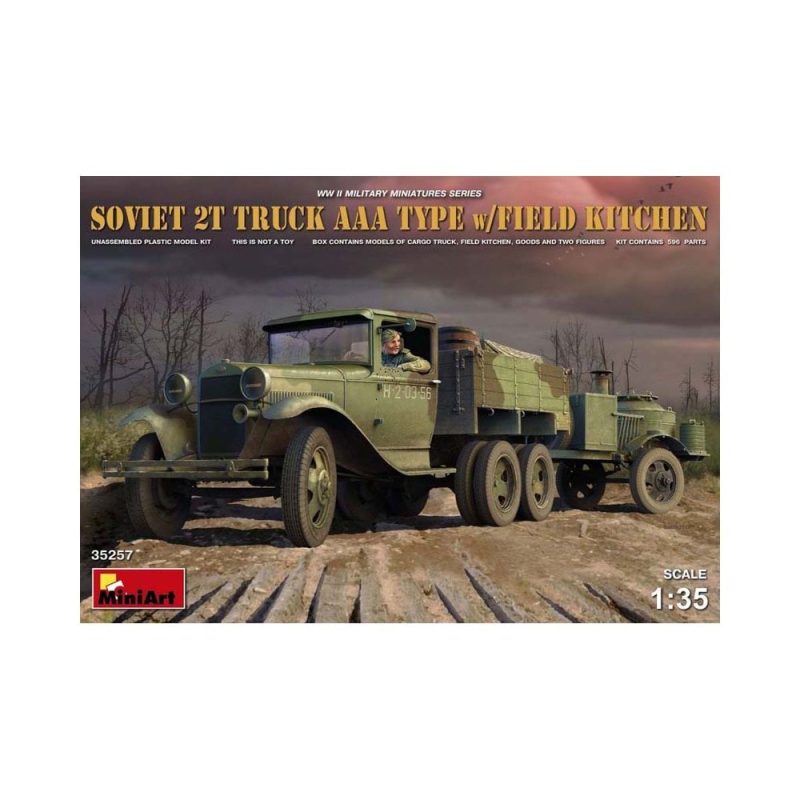 Miniart Soviet 2ton AAA Type Truck w/ Field Kitchen (1/35) 35257