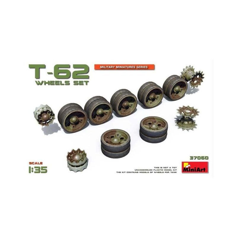 Miniart T-62 Wheels Set (1/35) 37060 Miniart T-62 Wheels Set (1/35) 37060