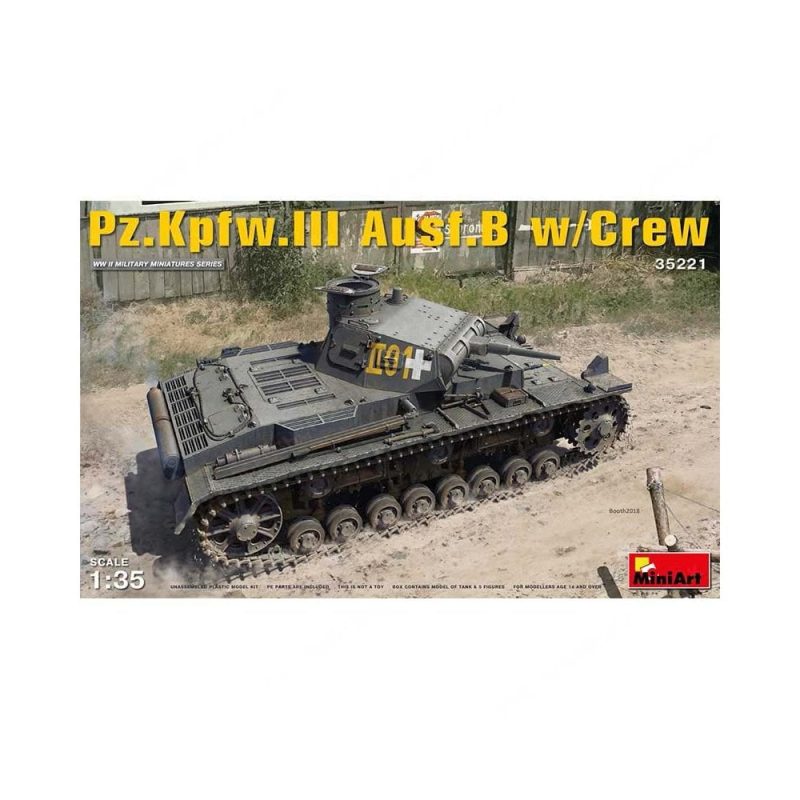 Miniart Pz.Kpfw.3 Ausf. with Crew (1/35) 35221 Miniart Pz.Kpfw.3 Ausf. with Crew (1/35) 35221