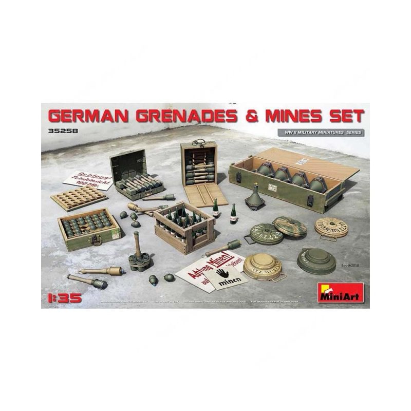 Miniart German Grenades & Mines Set (1/35) 35258