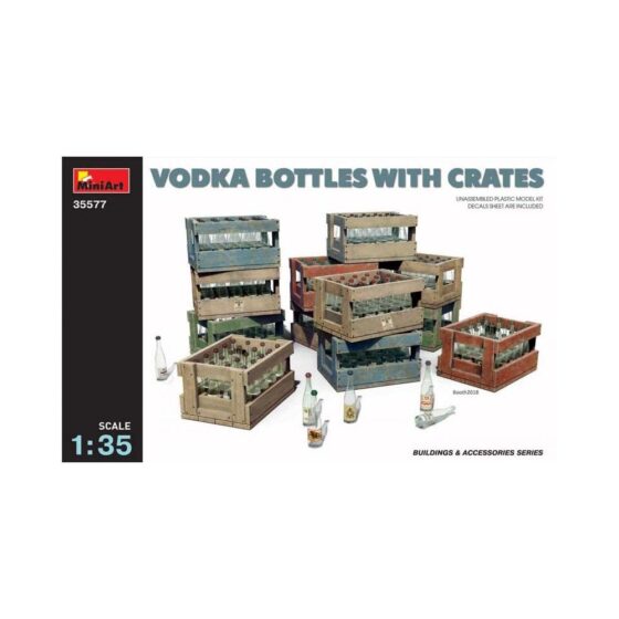 Miniart Vodka Bottles with Crates (1/35) 35577 Miniart Vodka Bottles with Crates (1/35) 35577