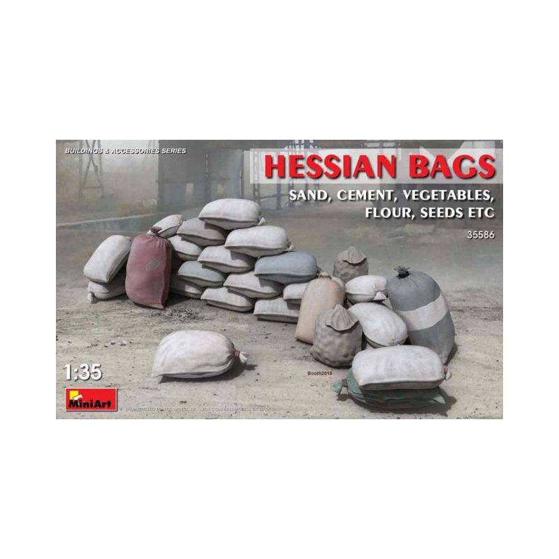 Miniart Hessian Bags (Sand. Cement. Vegetables) (1/35) 35586