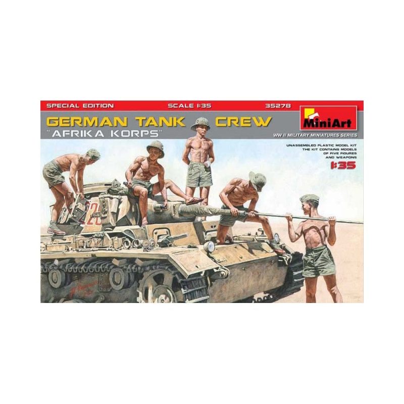 Miniart German Tank Crew Afrika Korp Spec Edt (1/35) 35278