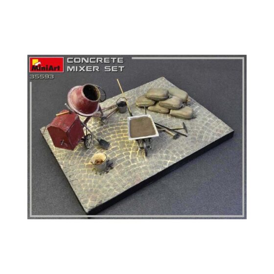 Miniart Concrete Mixer Set (1/35) 35593 Miniart Concrete Mixer Set (1/35) 35593