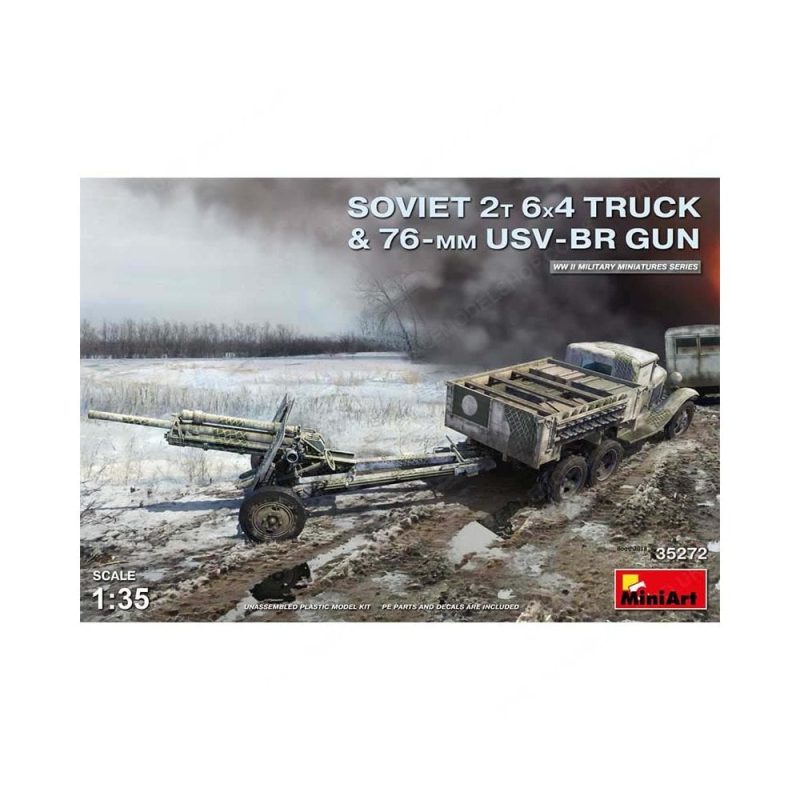 Miniart Soviet 2 t 6x4 Truck with 76mm USV-BR Gun (1/35) 35272
