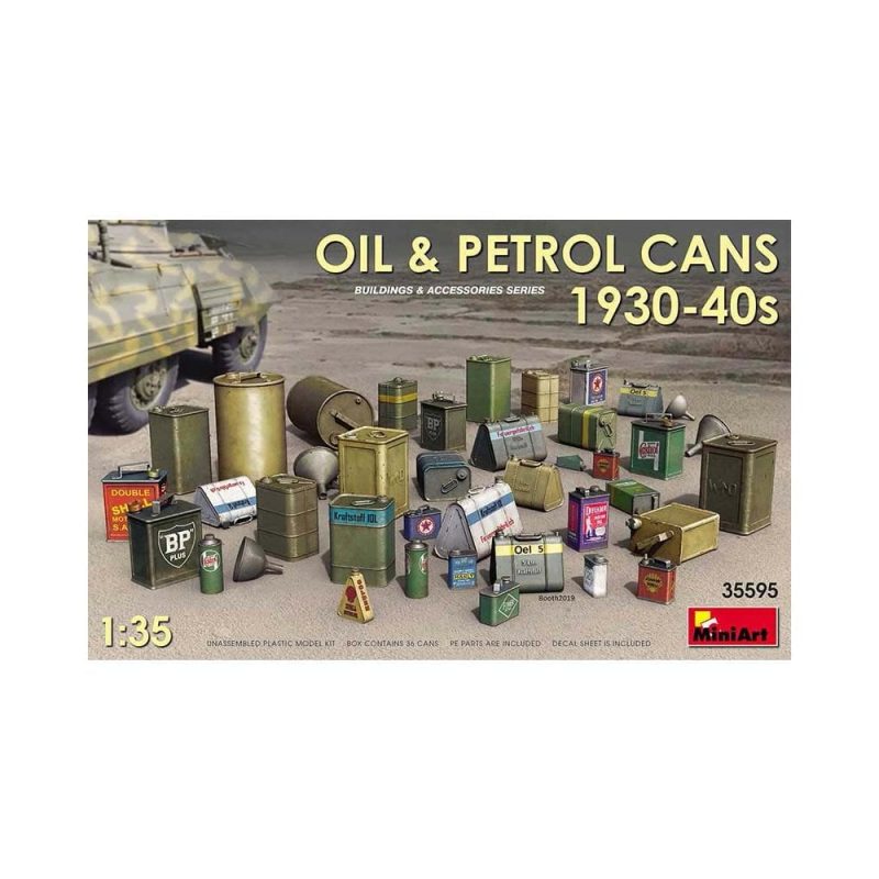 Miniart Oil & Petrol Cans 1930-40s (1/35) 35595