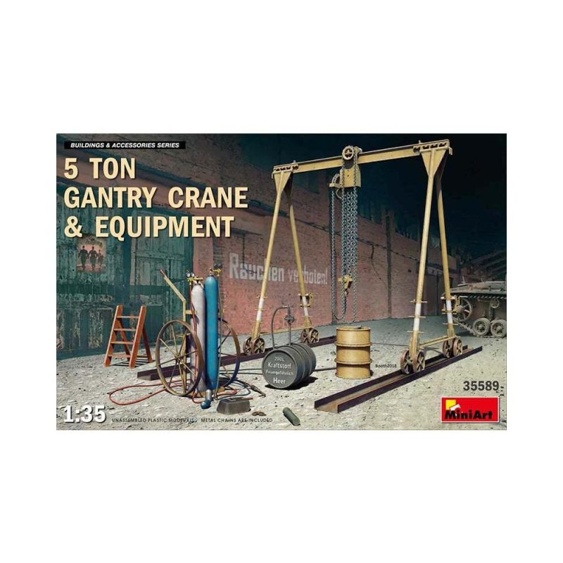 Miniart 5 Ton Gantry Crane & Equipment (1/35) 35589