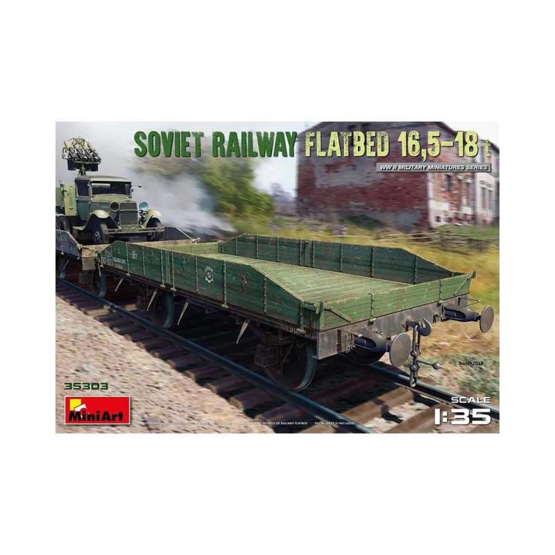 Miniart Soviet Railway Flatbed 16.5-18t (1/35) 35303
