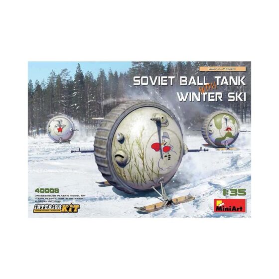 Miniart Soviet Ball Tank w/ Winter Ski. Int Kit (1/35) 40008 Miniart Soviet Ball Tank w/ Winter Ski. Int Kit (1/35) 40008