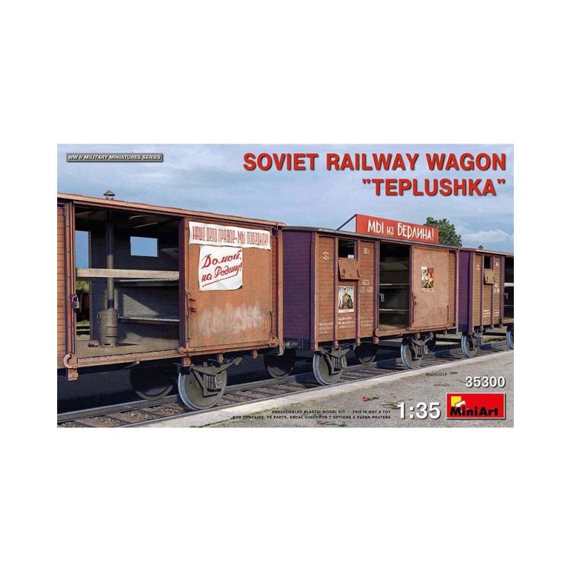 Miniart Soviet Railway Wagon Teplushka (1/35) 35300