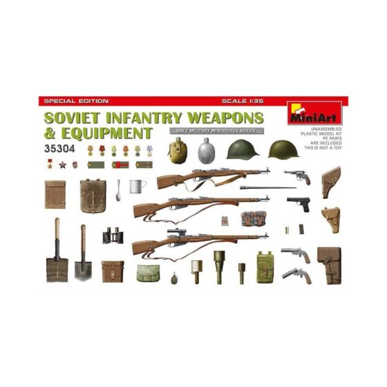 Miniart Soviet Weapons and Equipment (Infantry) (1/35) 35304 Miniart Soviet Weapons and Equipment (Infantry) (1/35) 35304