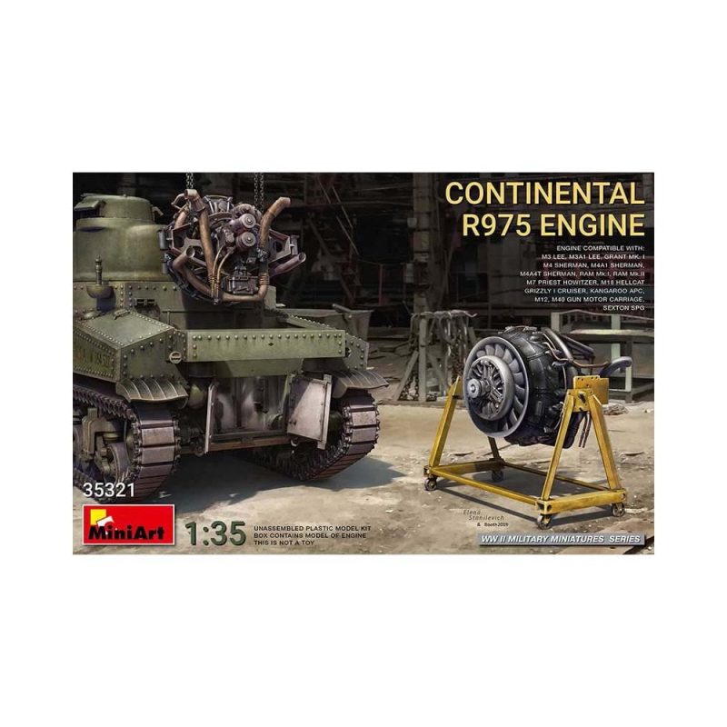 Miniart Continental R975 Engine (1/35) 35321
