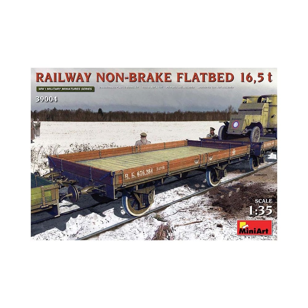 Miniart Railway Non-Brake Flatbed 16.5t (1/35) 39004 Miniart Railway Non-Brake Flatbed 16.5t (1/35) 39004
