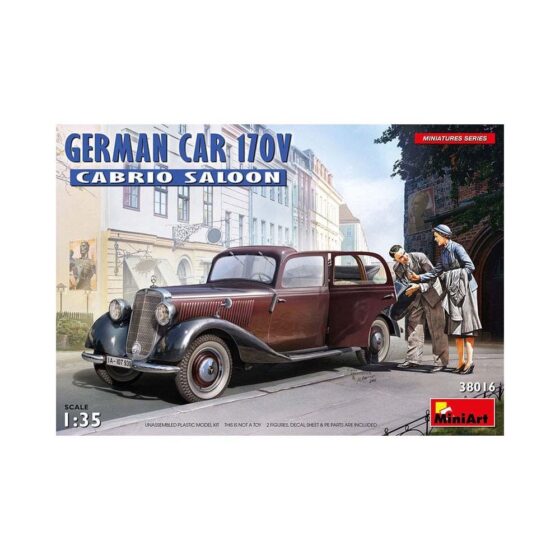 Miniart German Car 170V Cabrio Saloon (1/35) 38016 Miniart German Car 170V Cabrio Saloon (1/35) 38016