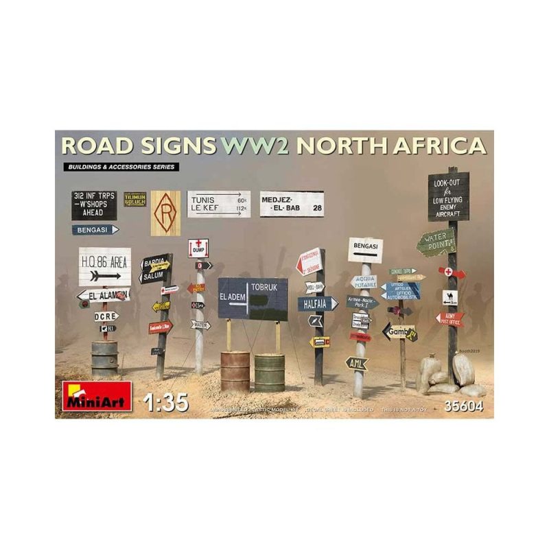 Miniart Road Signs WWII (N. Africa) (1/35) 35604 Miniart Road Signs WWII (N. Africa) (1/35) 35604