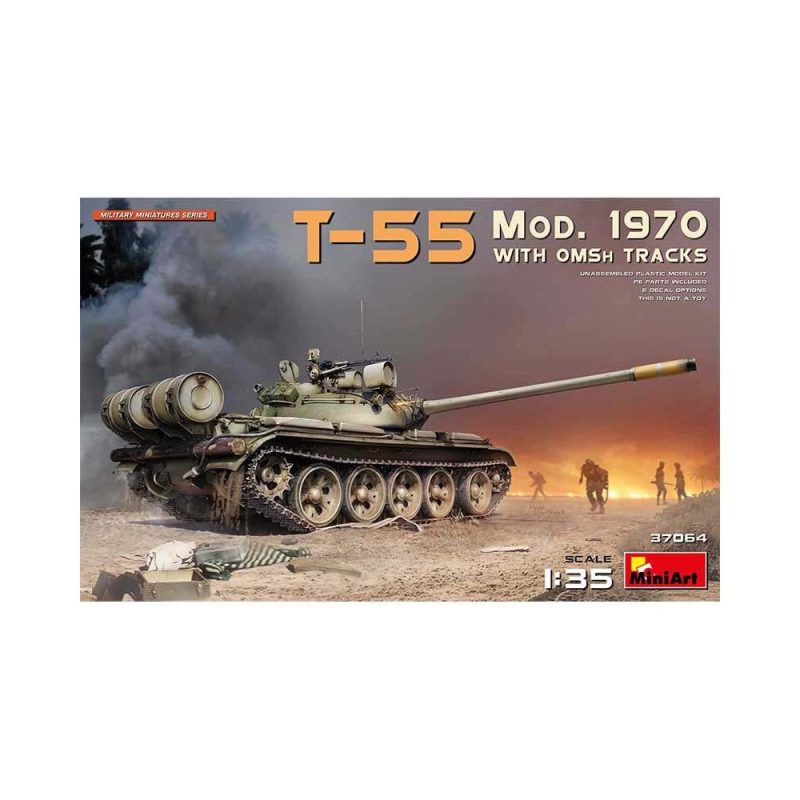 Miniart T-55 Mod 1970 w/ OMsh Tracks (1/35) 37064