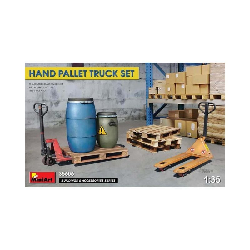 Miniart Hand Pallet Truck Set (1/35) 35606