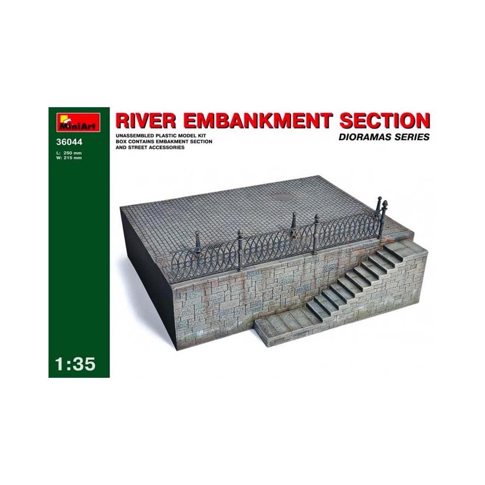 Miniart River Embankment Section (1/35) 36044 Miniart River Embankment Section (1/35) 36044