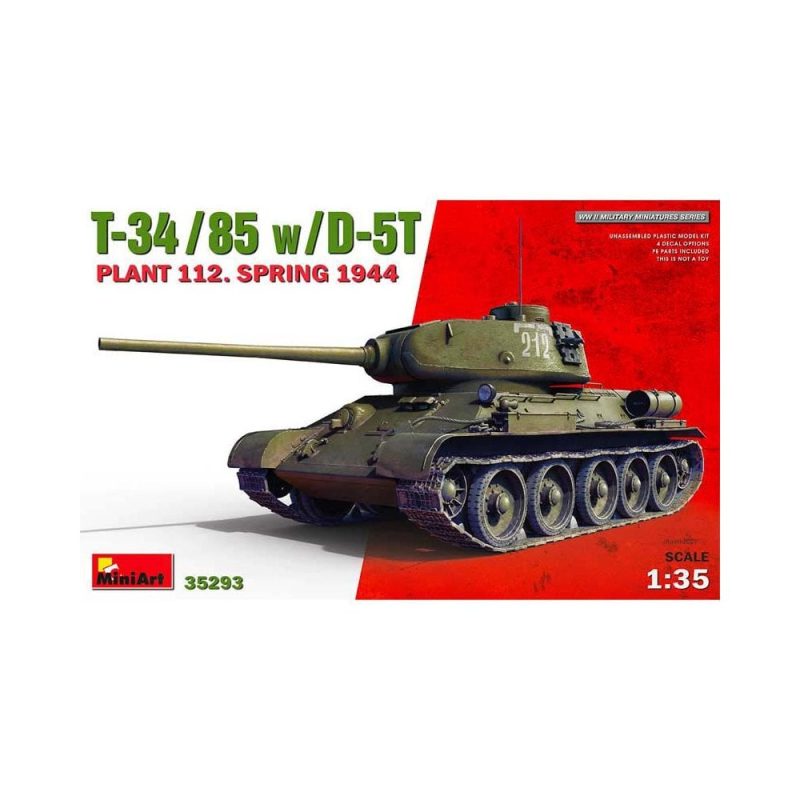 Miniart T-34/85 w/D-5T Plant 112 1944 (1/35) 35293
