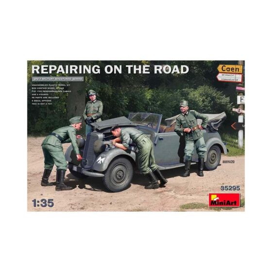 Miniart Repair on the Road (170V Cabrio & 4 Figs) (1/35) 35295